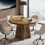 Table de conférence ronde pour 4 à 6 personnes, table de réunion de 120 cm