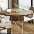 Table de conférence ronde pour 4 à 6 personnes, table de réunion de 120 cm