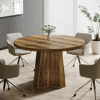 Table de conférence ronde pour 4 à 6 personnes, table de réunion de 120 cm