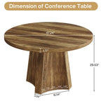 Table de conférence ronde pour 4 à 6 personnes, table de réunion de 120 cm