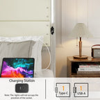 Cadre de lit Queen Size blanc en MDF et métal avec tête de lit rembourrée et 4 tiroirs de rangement