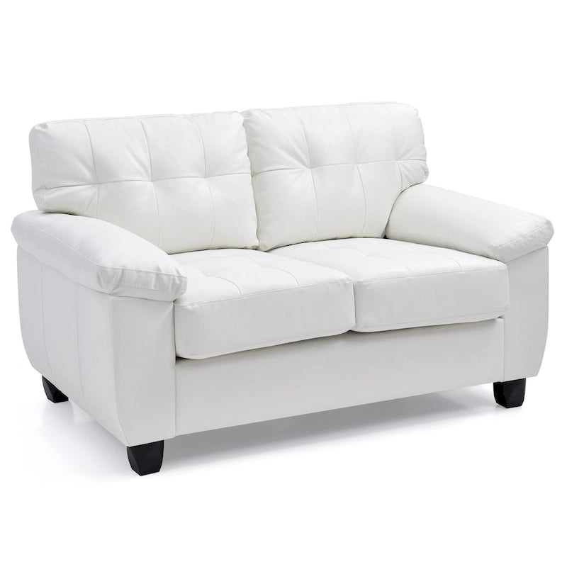Causeuse blanche contemporaine et confortable