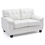 Causeuse blanche contemporaine et confortable