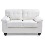 Causeuse blanche contemporaine et confortable