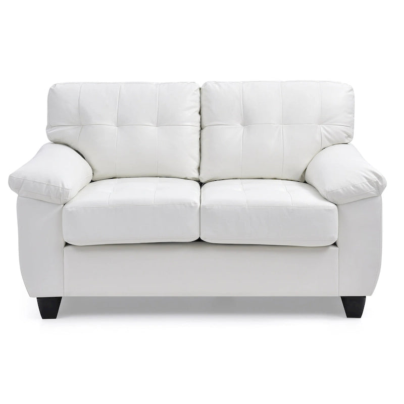 Causeuse blanche contemporaine et confortable