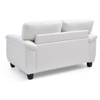 Causeuse blanche contemporaine et confortable