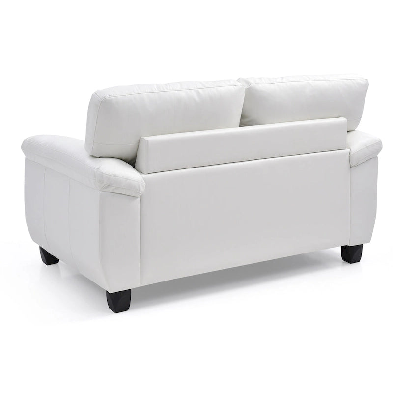 Causeuse blanche contemporaine et confortable