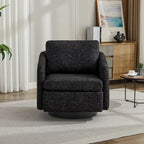 Fauteuil d'appoint pivotant en chenille pour salon