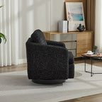 Fauteuil d'appoint pivotant en chenille pour salon