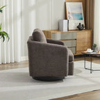 Fauteuil d'appoint pivotant en chenille pour salon