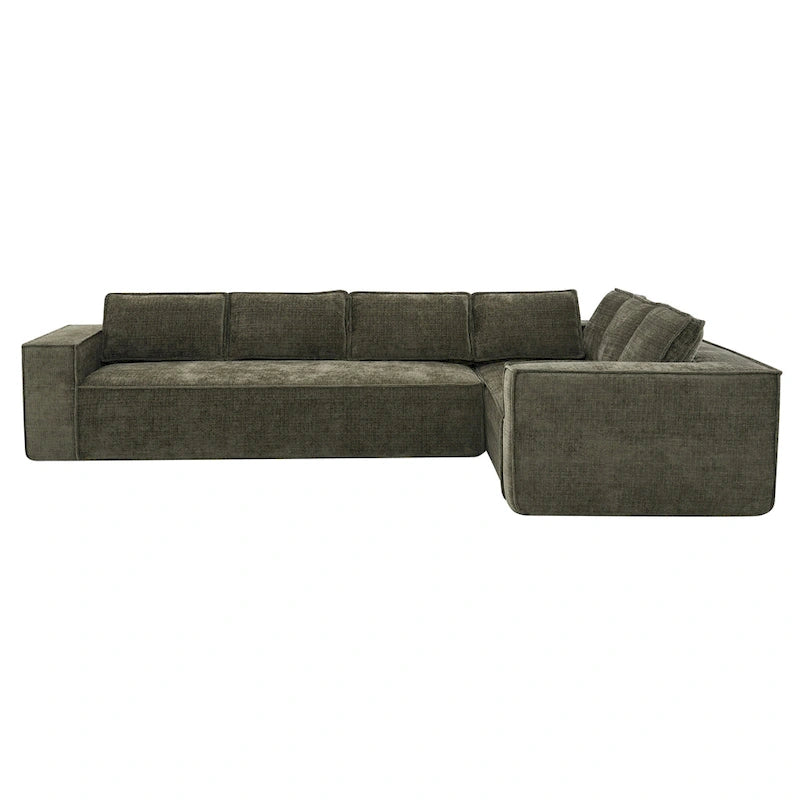 Canapé d'angle modulable en L, Ensemble de canapés Cloud en chenille