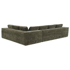 Canapé d'angle modulable en L, Ensemble de canapés Cloud en chenille