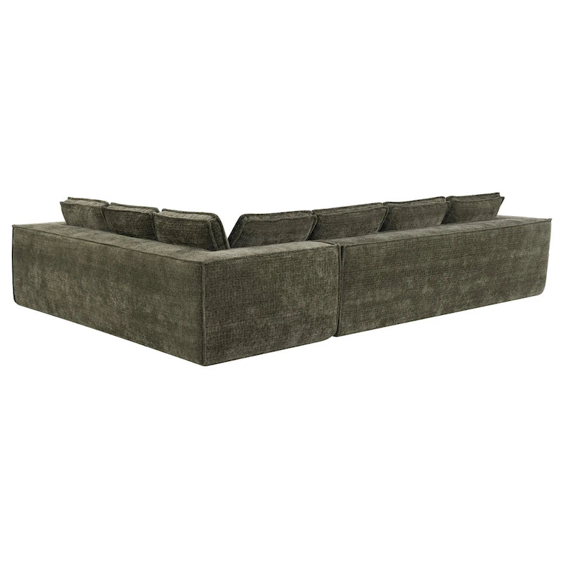Canapé d'angle modulable en L, Ensemble de canapés Cloud en chenille