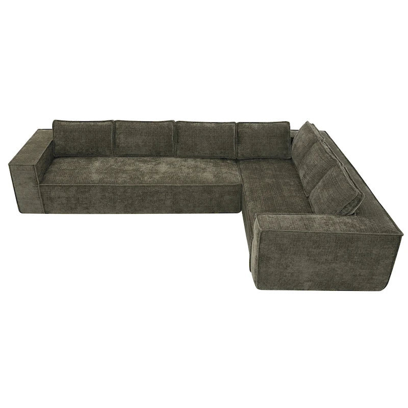 Canapé d'angle modulable en L, Ensemble de canapés Cloud en chenille