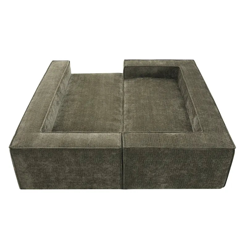 Canapé d'angle modulable en L, Ensemble de canapés Cloud en chenille