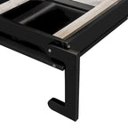 Lit escamotable Queen Size avec bureau, coiffeuse et armoires, Espresso