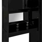 Lit escamotable Queen Size avec bureau, coiffeuse et armoires, Espresso