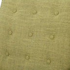 Fauteuil inclinable inclinable à dossier poussant en tissu vert du milieu du siècle avec repose-pieds, dossier capitonné et pieds en bois de hêtre
