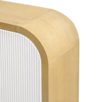 Armoire moderne à 4 portes avec étagères réglables pour bureau, salon et entrée