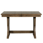 Ensemble de 7 pièces de salle à manger en bois avec table extensible et 6 chaises