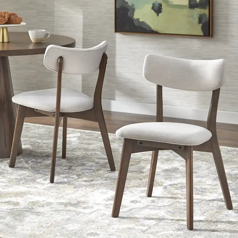 Chaise de salle à manger en bois massif (Lot de 2)