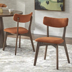 Chaise de salle à manger en bois massif (Lot de 2)