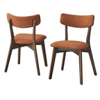 Chaise de salle à manger en bois massif (Lot de 2)