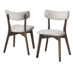 Chaise de salle à manger en bois massif (Lot de 2)