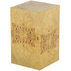 Table d'appoint carrée en bois Roche River Decor - Motif grain de bois - Marron