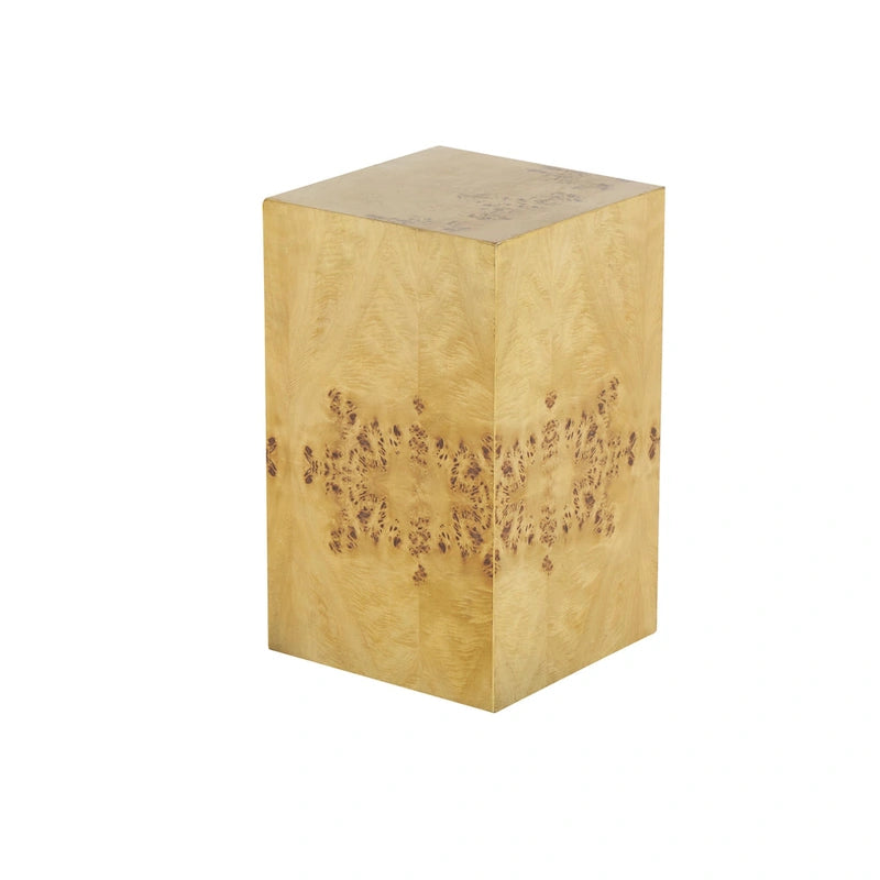 Table d'appoint carrée en bois Roche River Decor - Motif grain de bois - Marron