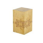 Table d'appoint carrée en bois Roche River Decor - Motif grain de bois - Marron