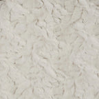 Grand pouf/ottoman rond en fausse fourrure pour l'intérieur