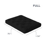 Matelas futon grand format en mousse à mémoire de forme 8"