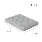 Matelas futon grand format en mousse à mémoire de forme 8"