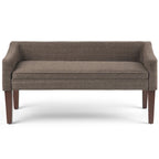 Banc contemporain rembourré de 50 pouces de large - 50 x 22 x 23,8