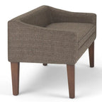 Banc contemporain rembourré de 50 pouces de large - 50 x 22 x 23,8