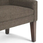 Banc contemporain rembourré de 50 pouces de large - 50 x 22 x 23,8