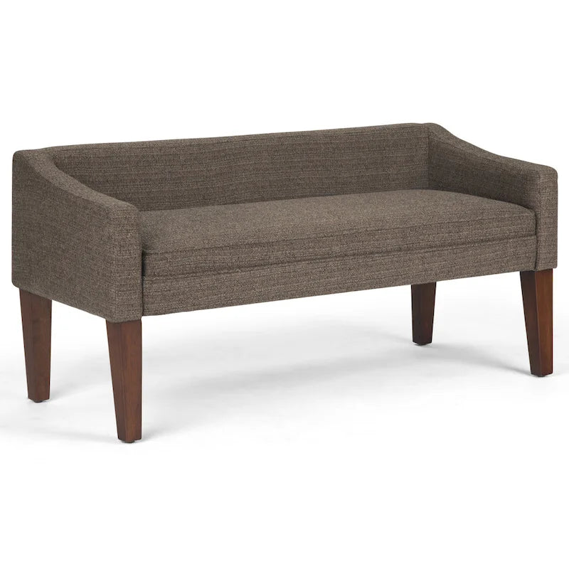 Banc contemporain rembourré de 50 pouces de large - 50 x 22 x 23,8