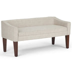 Banc contemporain rembourré de 50 pouces de large - 50 x 22 x 23,8