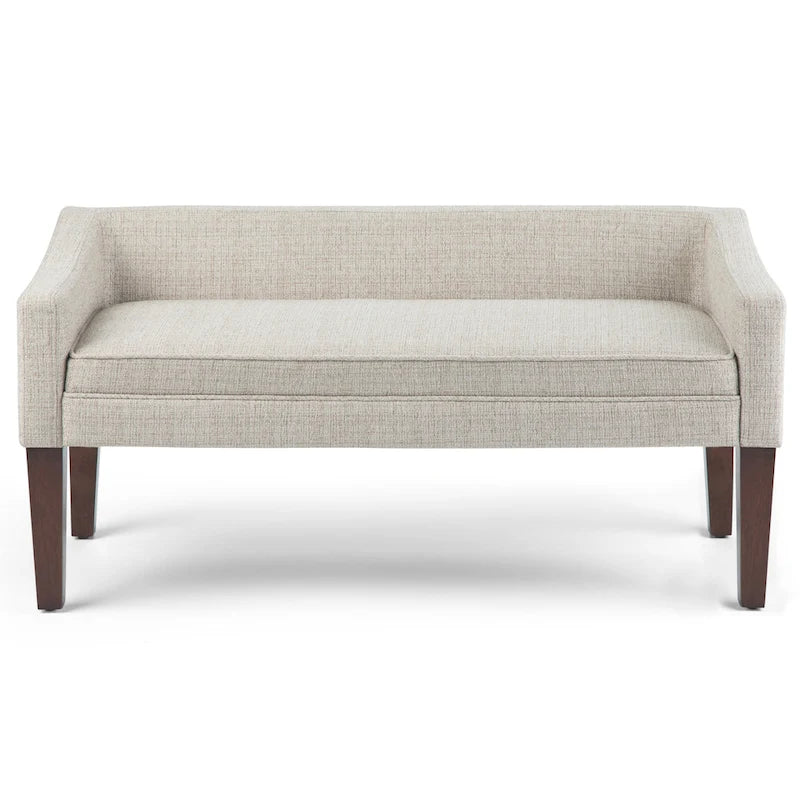 Banc contemporain rembourré de 50 pouces de large - 50 x 22 x 23,8