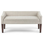 Banc contemporain rembourré de 50 pouces de large - 50 x 22 x 23,8