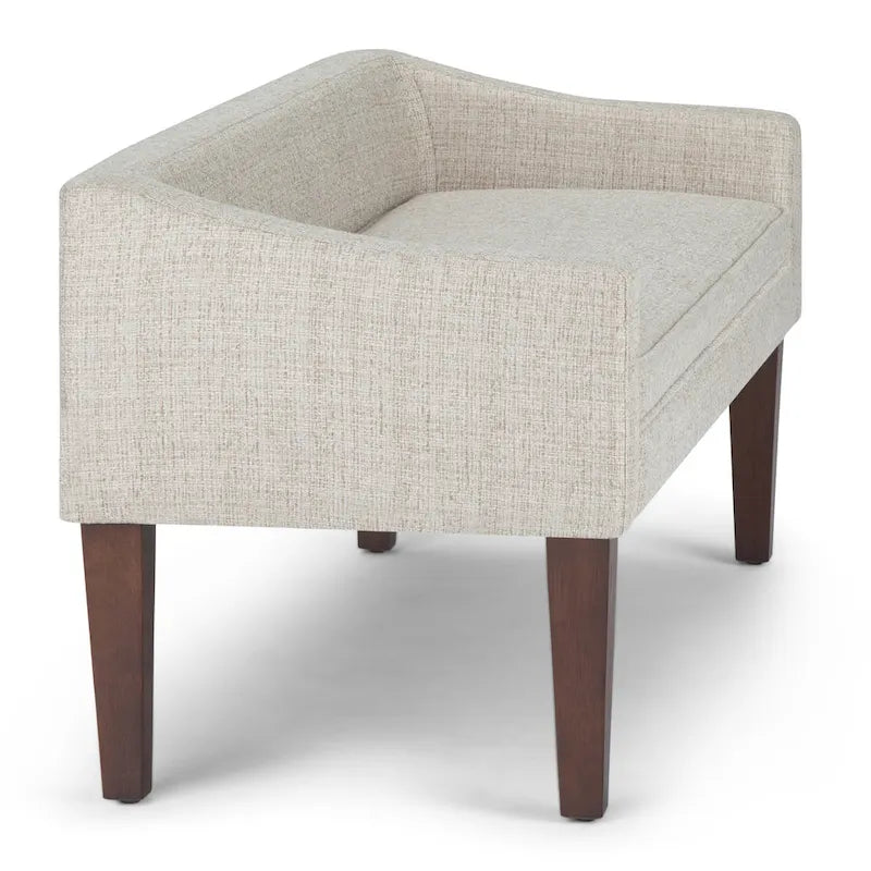 Banc contemporain rembourré de 50 pouces de large - 50 x 22 x 23,8