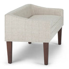 Banc contemporain rembourré de 50 pouces de large - 50 x 22 x 23,8