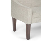 Banc contemporain rembourré de 50 pouces de large - 50 x 22 x 23,8