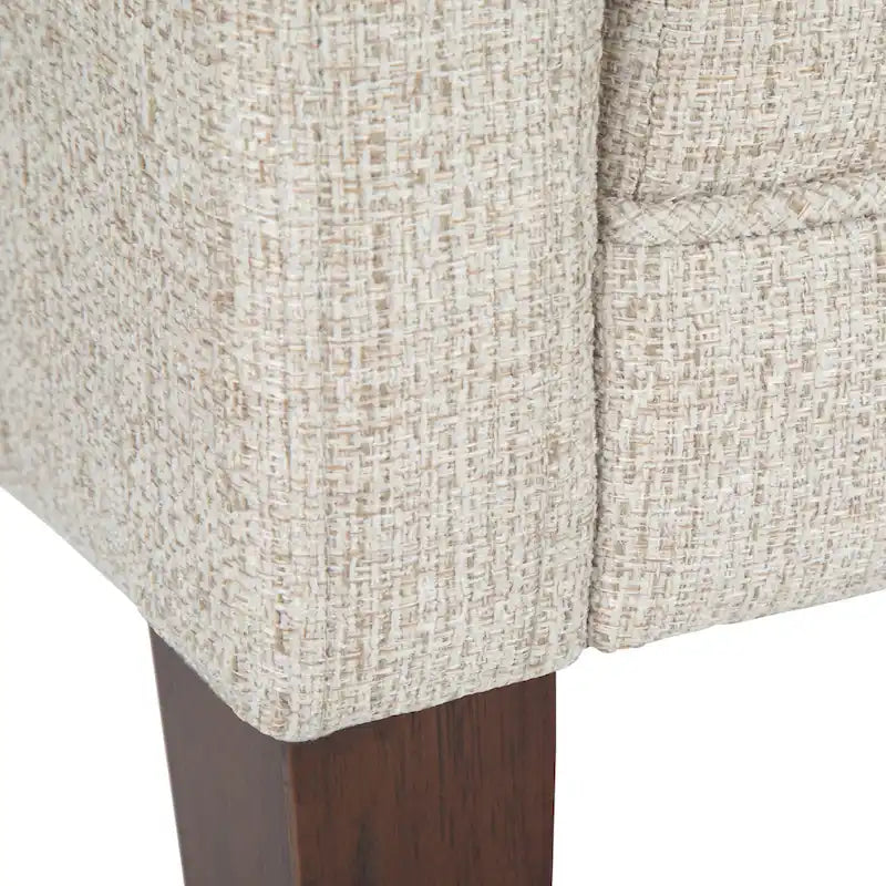 Banc contemporain rembourré de 50 pouces de large - 50 x 22 x 23,8