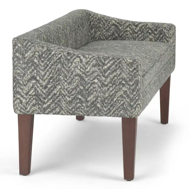 Banc contemporain rembourré de 50 pouces de large - 50 x 22 x 23,8