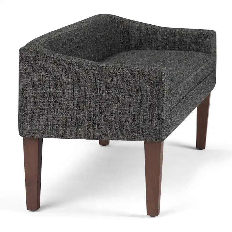 Banc contemporain rembourré de 50 pouces de large - 50 x 22 x 23,8