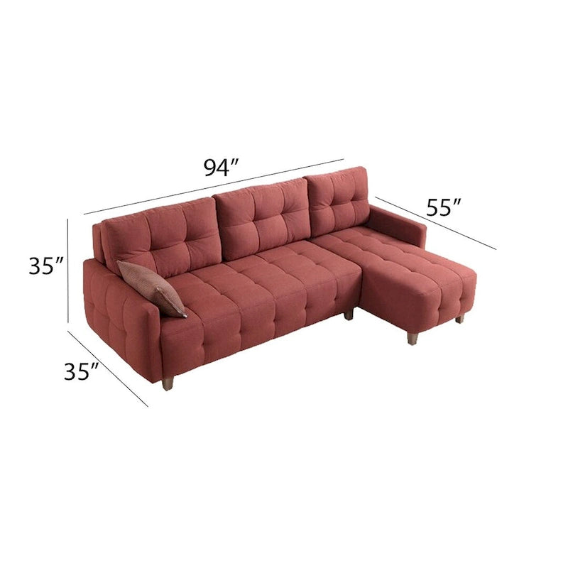 Canapé d'angle modulable