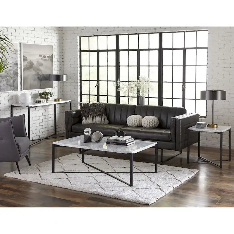 Table d'appoint Saxon noir mat
