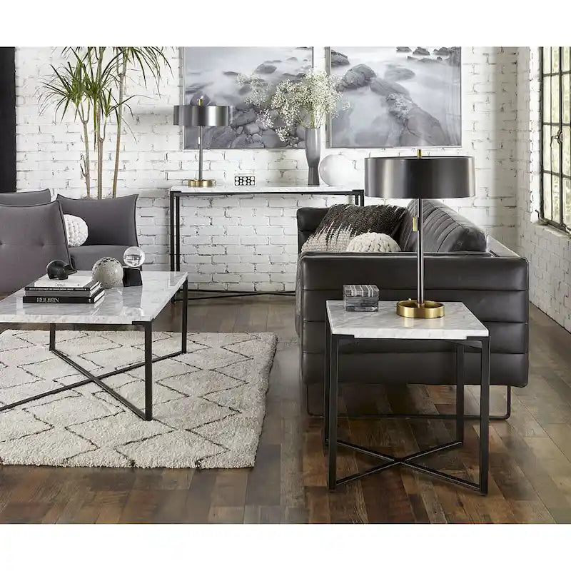 Table d'appoint Saxon noir mat